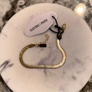 Electric Picks 18k gold filled bracelet ⚡️NWT